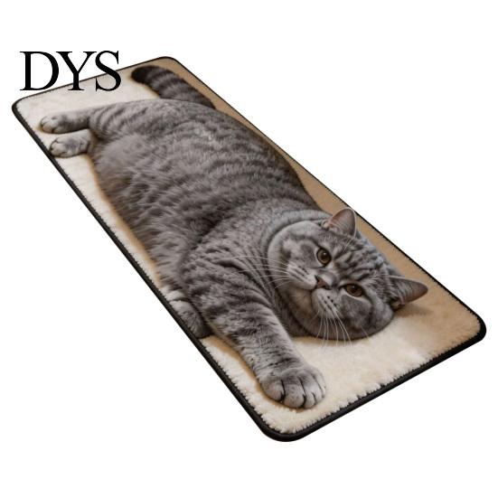 Быстросохнущий коврик для ванной комнаты в форме милого кота, 3D-моделирование, мягкий впитывающий коврик для пола из имитации кашемира, нескользящий декоративный коврик