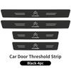 AQP4   4PCS Car Door Sill Protective Sticker Carbon Fiber Door Sill Accessory For Citroen C3 C4 C5 C1 C2 Berlingo Celysee Xsara Picasso