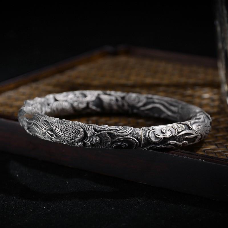 Новый модный браслет Pure Dragon Phoenix Peony Bracelet женский браслет подарок маме высококачественное украшение