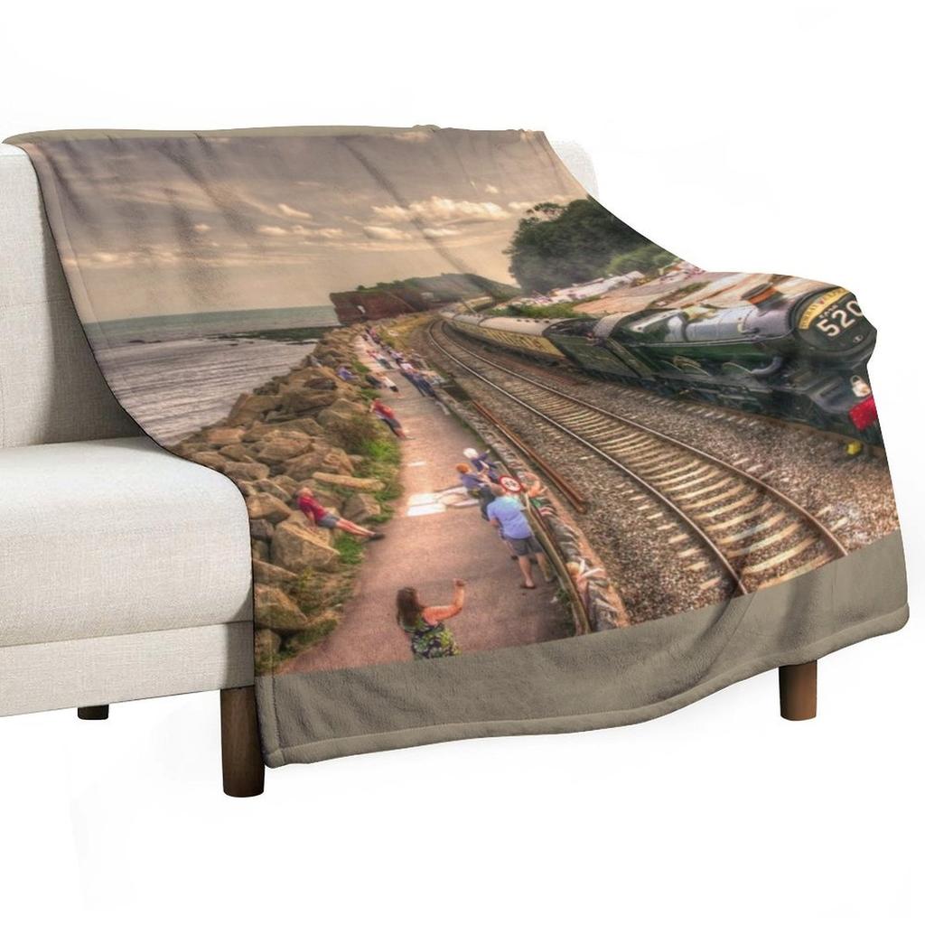 Torbay Express at Dawlish Warren Throw Blanket valentine gift ideas Plaid on the sofa Soft Plush Plaid For Sofa Thin Blankets