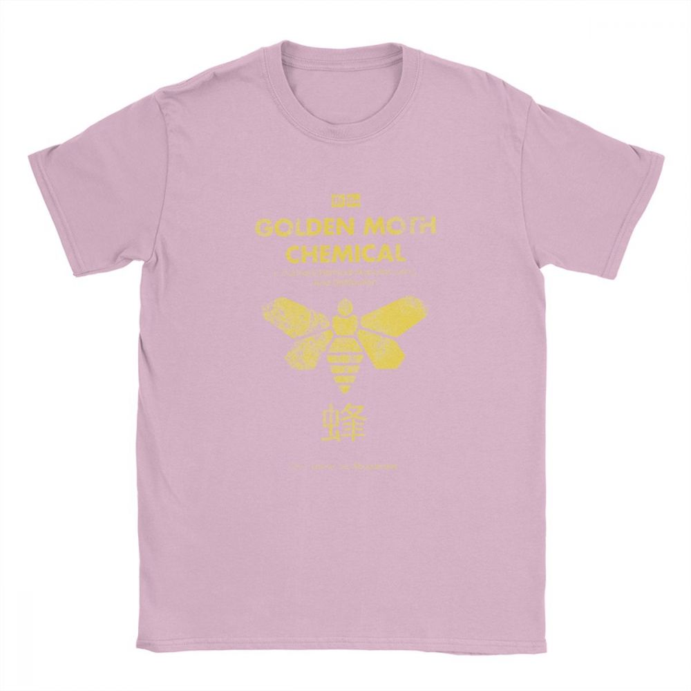 Men T Shirt Golden Moth Chemical Tshirt Geek Vintage Breaking Bad Tee Shirt Latest Design Clothing 100 Cotton Gift Idea TShirt