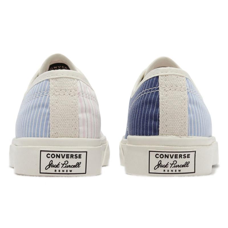 Converse Jack Purcell Renew Upcycle Классические Повседневные Низкие Эспадрильи Унисекс Синие и Белые