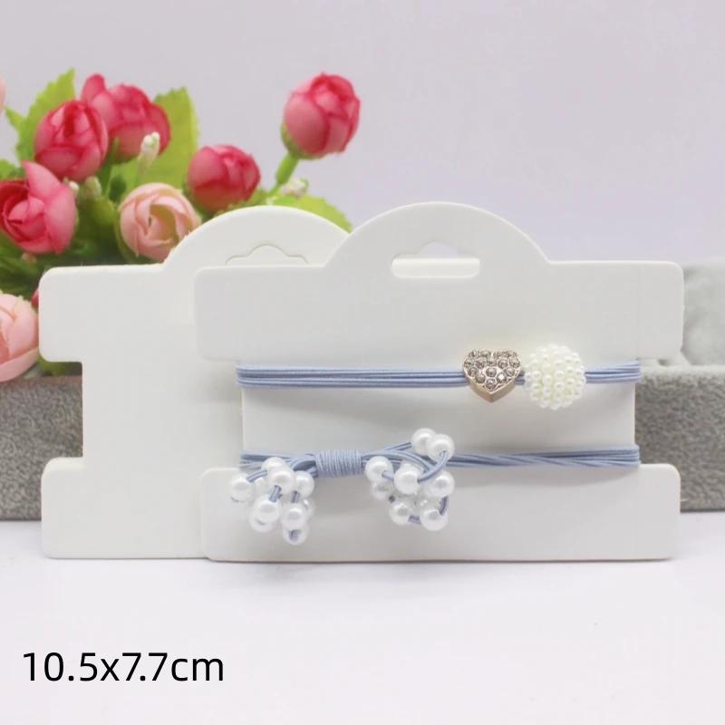 50 шт. белая/черная/крафт-бумага серия заколок для волос ожерелье упаковочная карточка