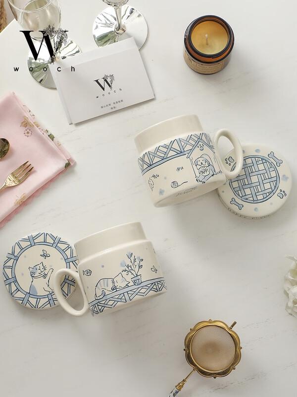 WOOCH Happy Pet Couple Mug Gift Set