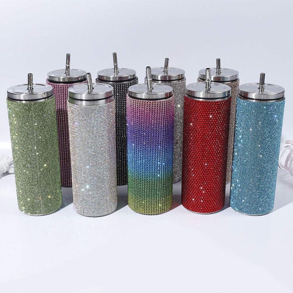 Блестящая кружка для кофе, дорожная, с леопардовым принтом, вакуумные фляги, посуда для напитков, прямой тамблер, для влюбленных