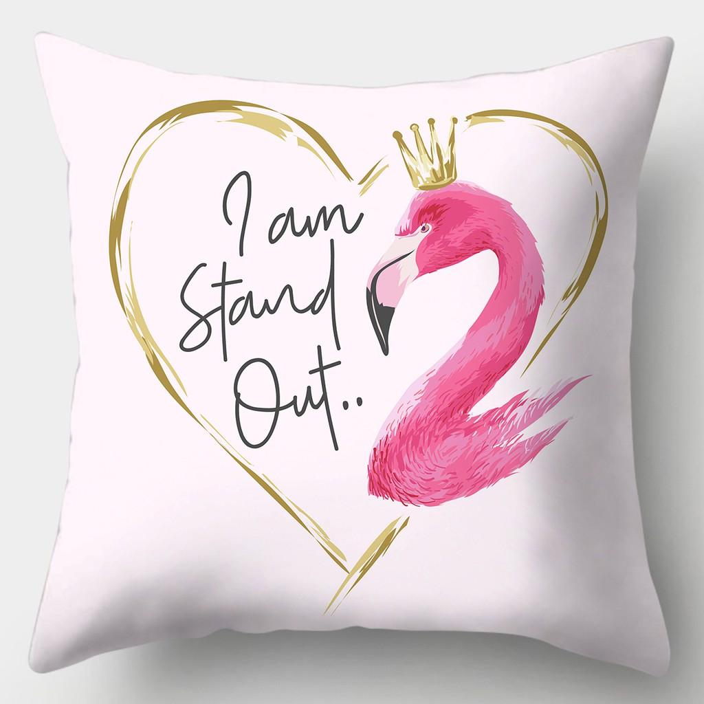 Наволочка с тропическим принтом фламинго, квадратная наволочка для дивана из персиковой кожи, наволочка для домашнего декора