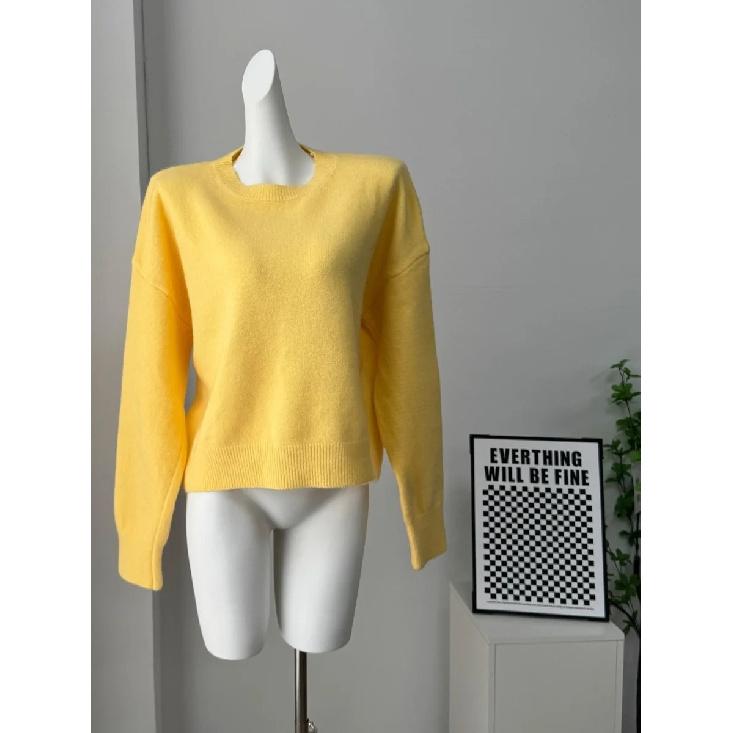 Basic O Neck Basic Sleeve Sweater Women 2025 Oversized Short Knitted Pullovers Female Casual Thick Warm Soft Tops