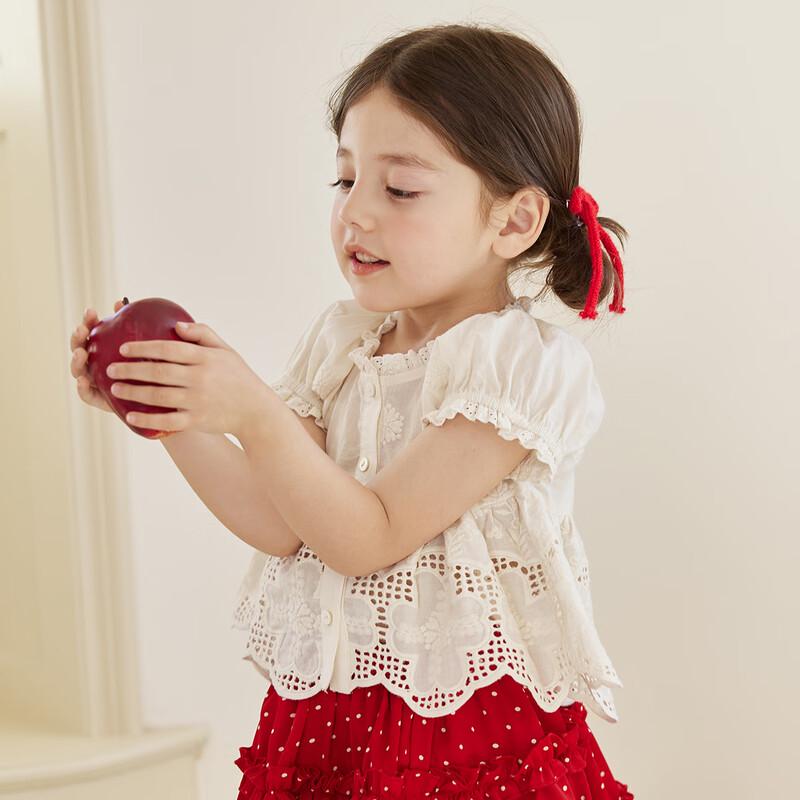 LUSON Little O Baby Girls' Summer Puffy Skirt Set
