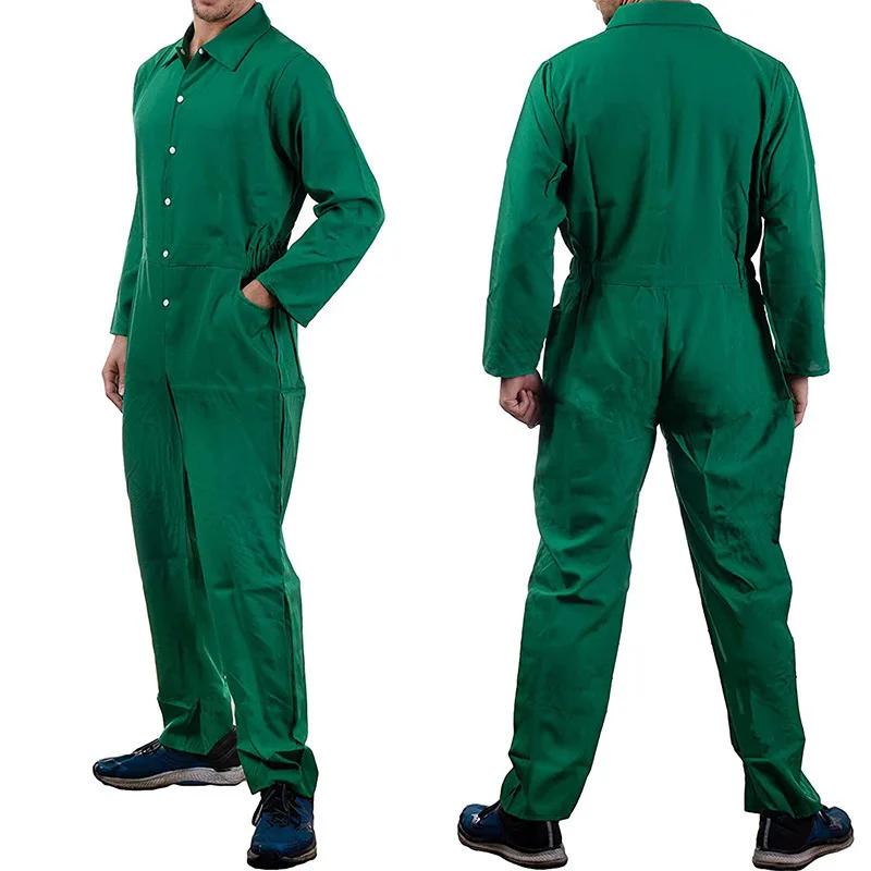 2026 New Arrival Men Women Halloween Overall Costume Prisoner Red Orange Jumpsuit Men's Cosplay Uniform Horror Movie