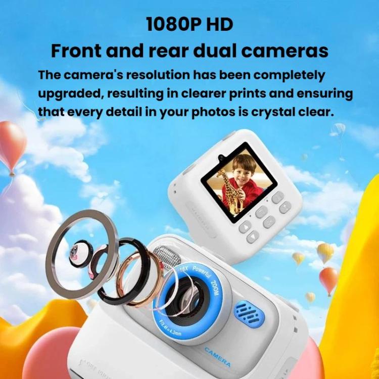 P79 Kids Instant Print Digital Camera Video Recorder Thermal Printing Digital Camera