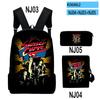Trendy Julie and the Phantoms 3D Print 3pcs/Set pupil School Bags Laptop Daypack Backpack Inclined shoulder bag Pencil Case