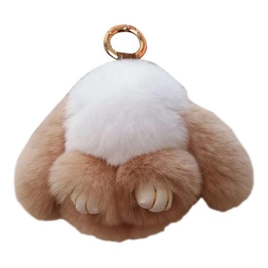 Брелок-подвеска в виде кролика Yousheng, ручная работа, мягкий кролик, подвеска на сумку из искусственного меха, многофункциональный аксессуар для кошелька