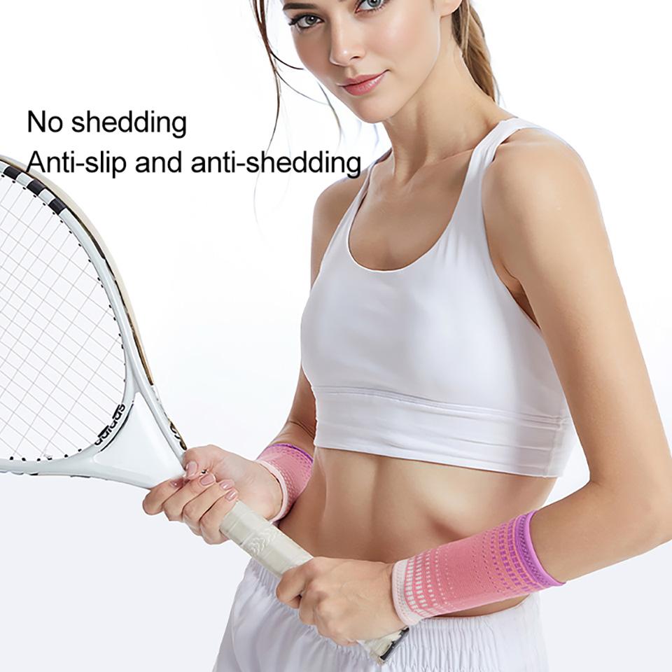 1Pair Knitted Compression Sports Wrist Brace Long Elastic Breathable Support Basketball Volleyball Gym Fitness Workout