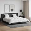 Quilt with Pillows Set 3 pcs White Microfiber