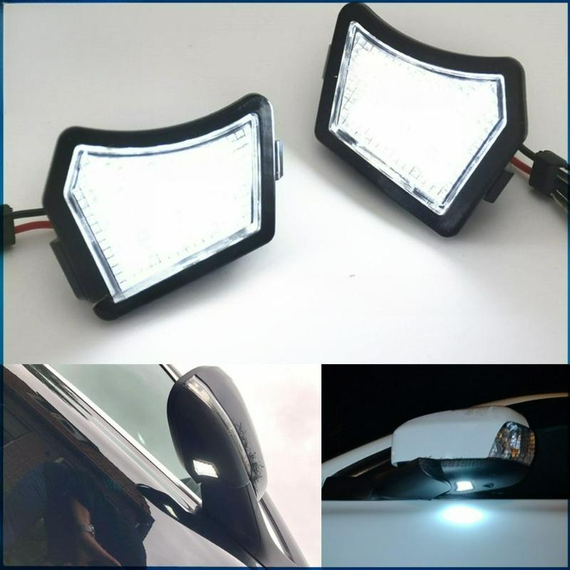 2 шт. для V40 V50 C30 C70 S40 S60 S80 V50 V70 XC70 XC90 XJ XF XK/XKR Новая светодиодная лампа под зеркалом заднего вида (подсветка лужи)