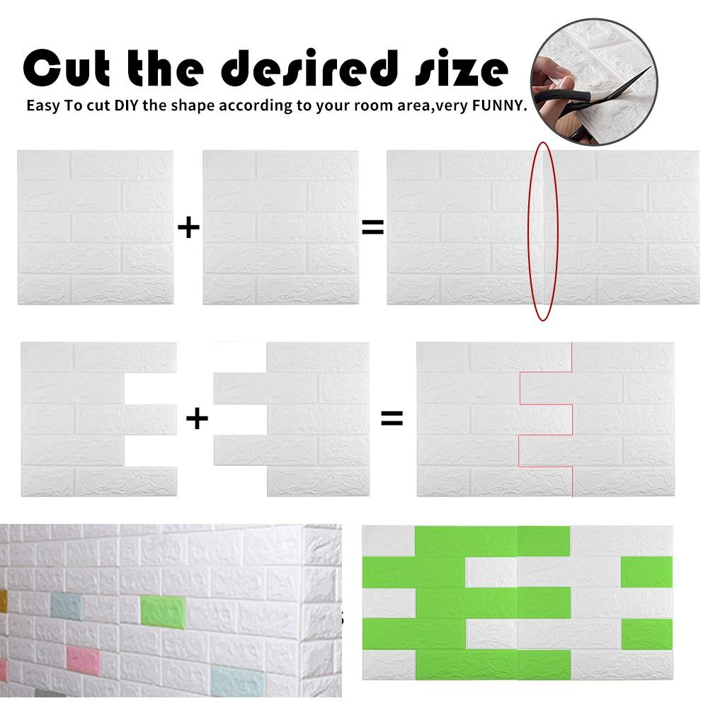 70 см*1/2/5/10 м 3D кирпичный узор настенные панели обои DIY водонепроницаемые для спальни кухни фон стены украшения дома