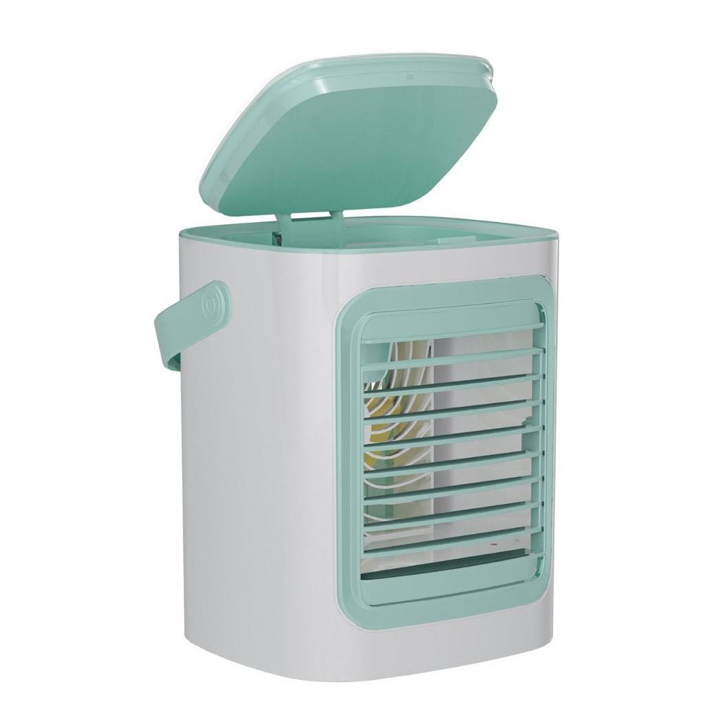Spray Cooler Fan Office Cooling Desktop Small Air Conditioner Fan Portable Humidifier Fan for Home Outdoor Use less