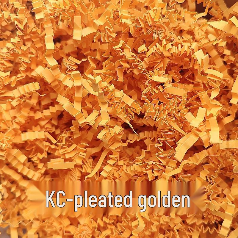 High-End Raffia Gift Box Filler - Shockproof Crepe Paper Shredded for Fruit & Wine Packaging