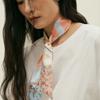 Saint Luxure Mini Twilly Scarf Blossom SL22SSTBL