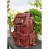 Vintage Leather Backpack Women's Travel Shoulder School Book Bag Satchel Men's