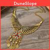Богемное ожерелье с крыльями ангела, с геометрической подвеской и многослойной цепочкой для женщин и мужчин