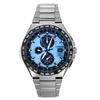 Eco-Drive Radio Controlled GMT Chronograph Super Titanium Light Blue Dial AT8238-84M 100M Men's Watch