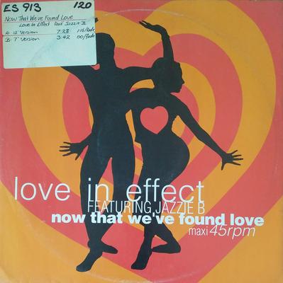 12-дюймовая пластинка LOVE IN EFFECT - Now That We've Found Love X14938 Фестивальная пластинка 1990 Австралия Танцевальная и электронная Музыка Б/у