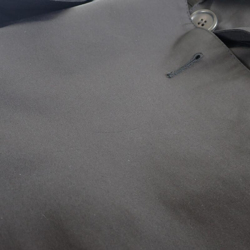 Prada 291367_S181_043 44 Trench Coat Black Cotton/polyester Mens