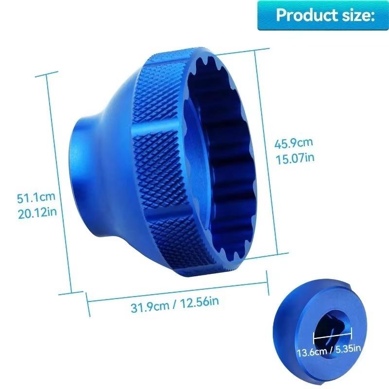 Инструмент для снятия каретки с 16 шлицами Паз Инструмент для нижнего кронштейна BBT-69.2 Совместим с Shimano SRAM Chris King Campagnolo