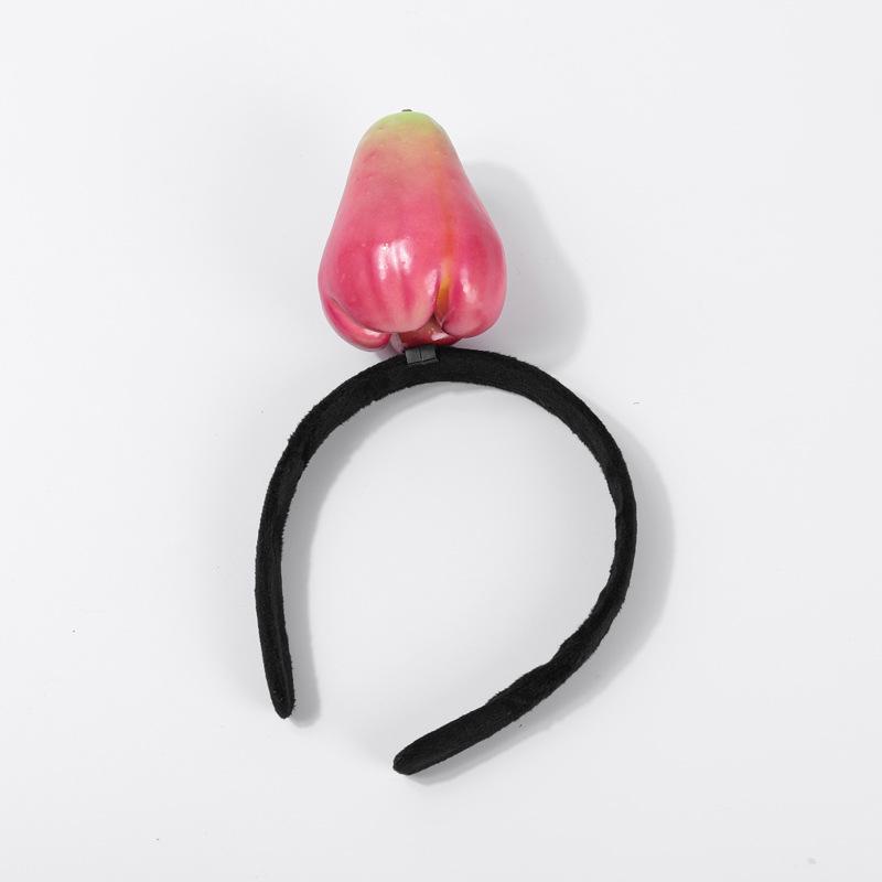 Креативные 3D-ободки для волос с овощами: Аксессуары для волос из моркови, перца, баклажана и зеленых овощей для женщин