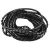 PE Spiral Wire Binding Black Wire Management Sleeve Flexible Spiral Cable Organizer  TV Cable
