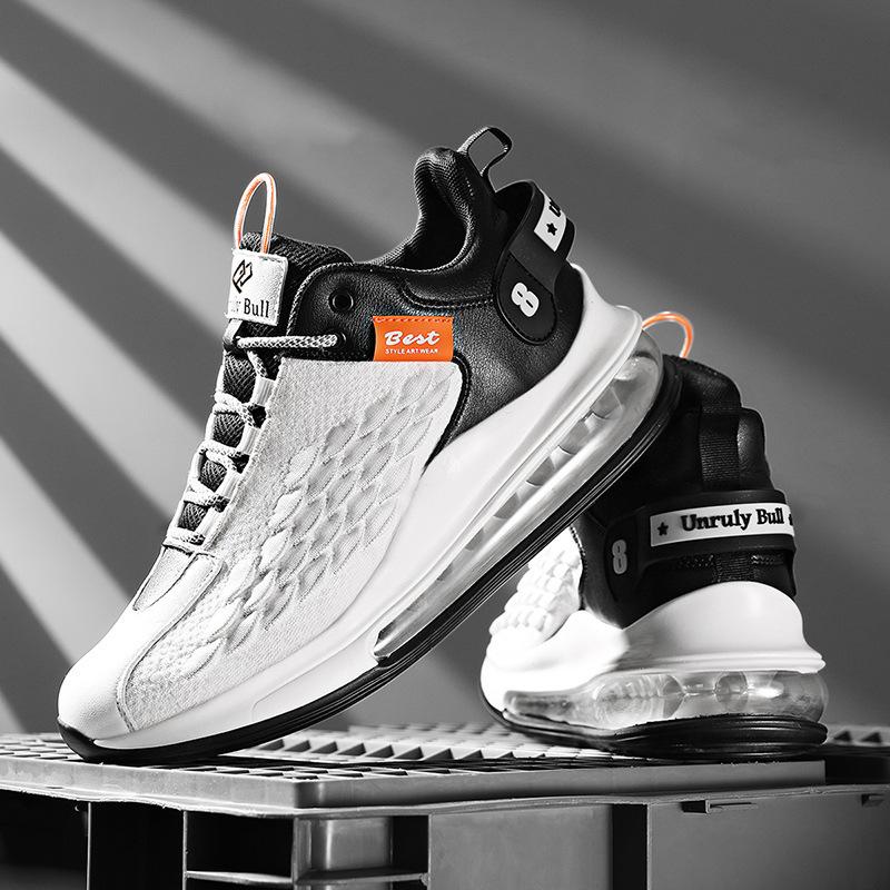 2025 новые мужские туфли, повседневные, спортивные туфли, воздушная подушка из рыбьей чешуи, Zhongbang большие размеры модная спортивная обувь