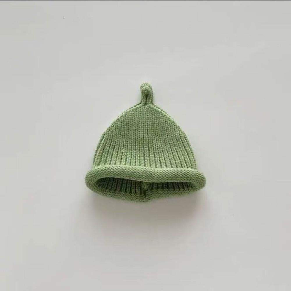 Woolen Crochet Woolen Hat Solid Color Toddler Pullover Hat Cute Kids Beanie Hat Outdoor