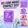 Glitter Cube Squishy Toys, Ice Cube Stress Balls Fidget Toys | Soft Squeeze Sensory Toys for Stress & Anxiety Relief, Classroom Prizes Party Favors