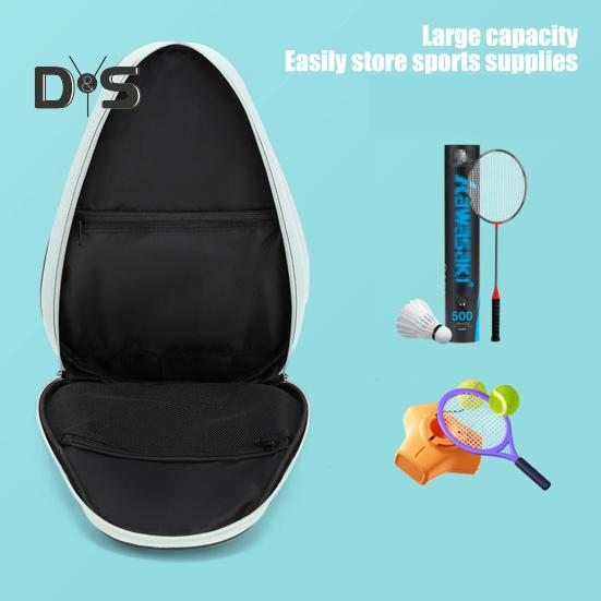 Теннисная сумка Большая вместимость Теннисный рюкзак с лямкой через плечо Водонепроницаемая сумка для ракеток через плечо для тенниса, бадминтона, пиклбола