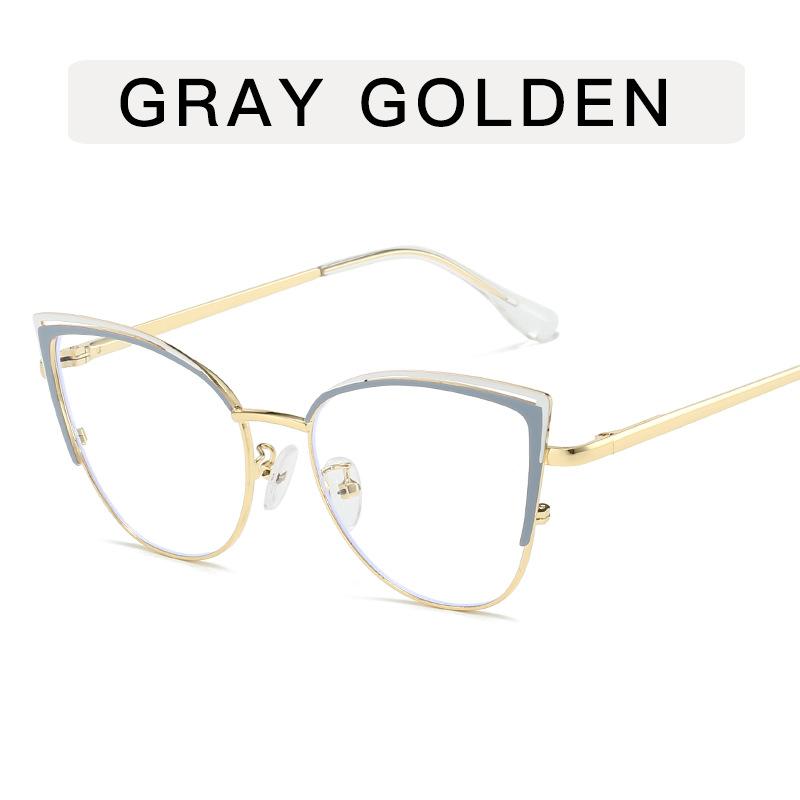 Женские очки формы «кошачий глаз» Европейский американский стильный женский очки Оправа для очков, блокирующая синий свет