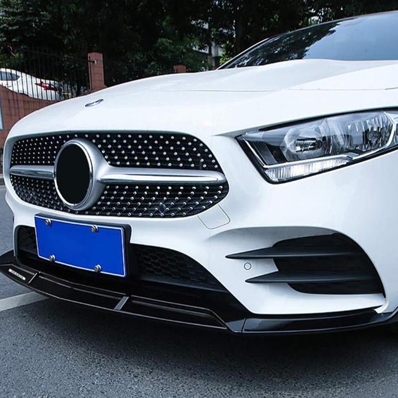 3PC VIP Style Front Bumper Splitter Lip Spoiler FOR MERCEDES BENZ W213 E-CLASS 2017-2019 Car Accessories Auto Parts