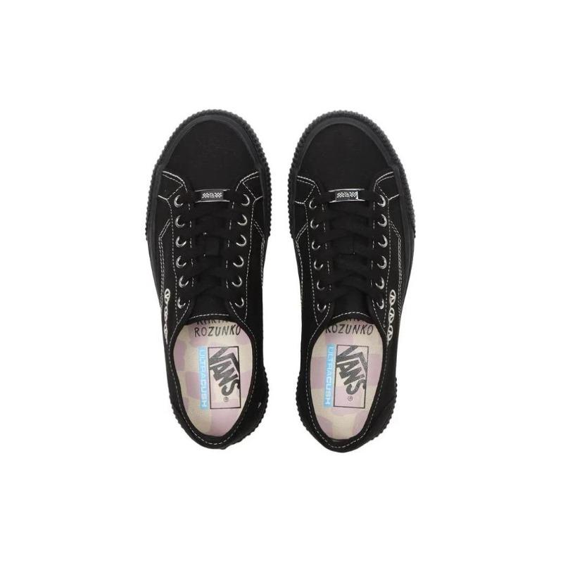 Karina Rozunko x Vans Delridge SF Trendy Casual Low Top Skate Shoes Unisex Black VN0A4BXHBLA
