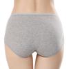 Solid Color Mid-Waist Plus Size Pure Cotton Women's Underwear