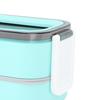 304 Stainless Steel Compartment Lunch Box 2 Layer Thermal Lunch Box Food Container  For Camping