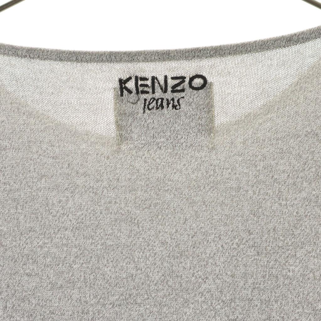 Kenzo 90-е годы Старый тег Хокусай Длинный рукав Крой М серый Женский Б/У
