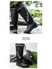 Stylish Men's Non-Slip Waterproof High-Top Rain Boots with Drawstring - Long Tube Fishing Wear-Resistant