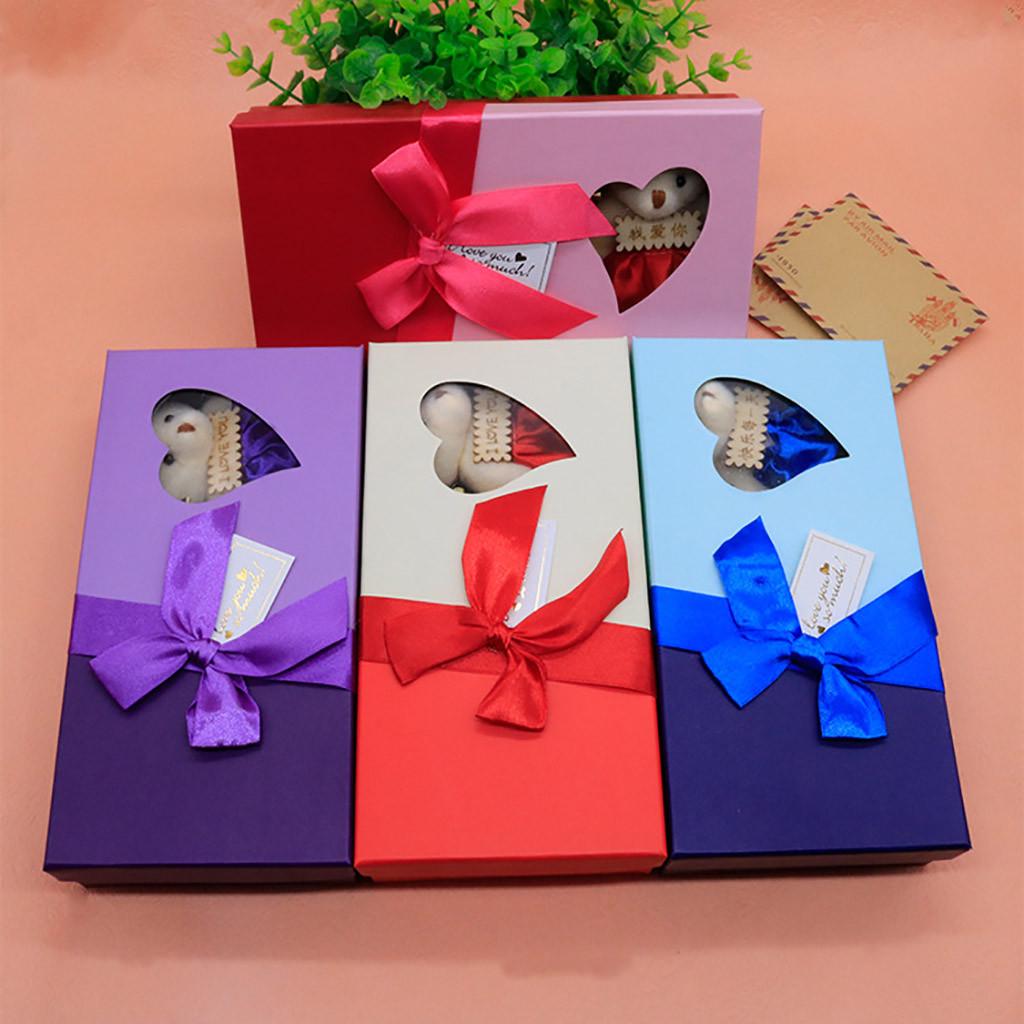 День святого Валентина 12 шт. ароматическое мыло цветок подарок коробка букет букет фестиваль подарок