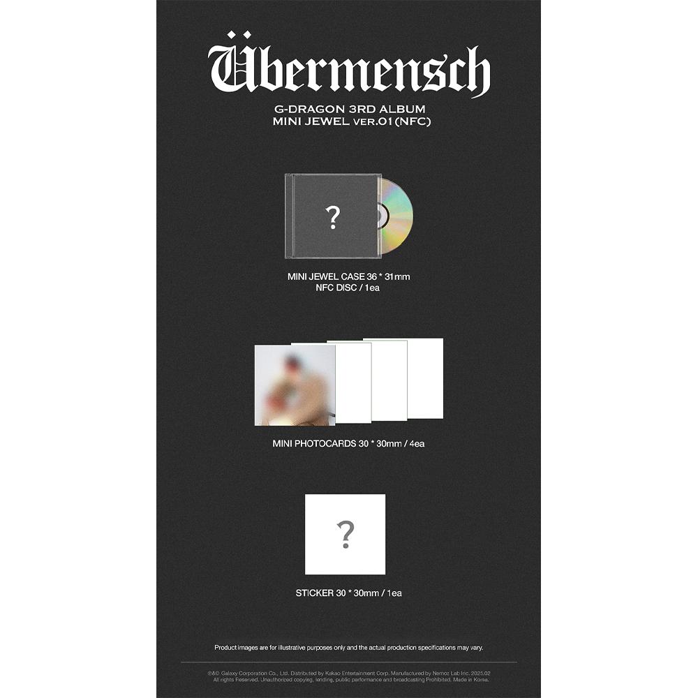 G-DRAGON 3-й альбом [ÜBERMENSCH] MINI JEWEL VER. (NFC)