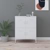 VidaXL Storage Cabinet, White 80x35x101.5 Cm Steel