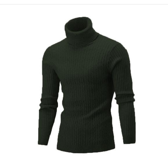 2025 Весна и Осень Зима Мужская трикотажная толстовка с капюшоном Модная молодежная повседневная приталенная мужская кофта с высоким воротником