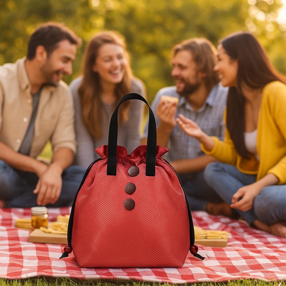 Heat Preservation Insulated Meal Bag Foil Insulation Lunch Box Bag Food Storage Picnic Bag Kids