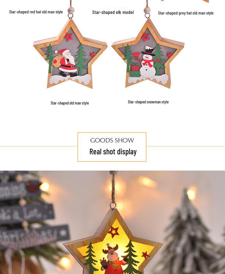 Christmas LED Light-Up Ornaments: Santa, Snowman & Reindeer Figurines