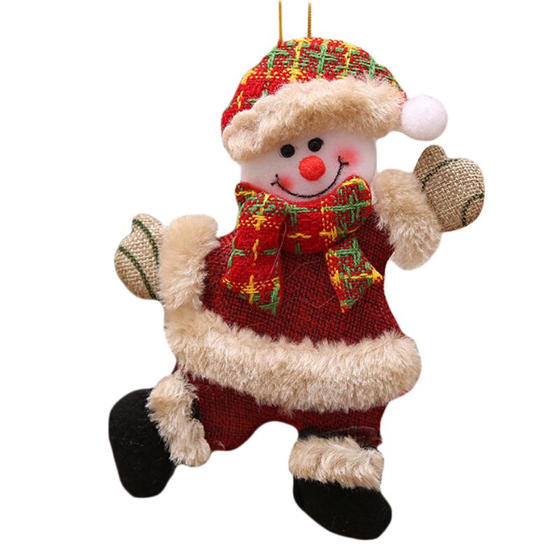 Санта-Клаус Снеговик Кукла Лось Рождественские Украшения Рождественская Елка Приличные Украшения Домашний Декор ARI