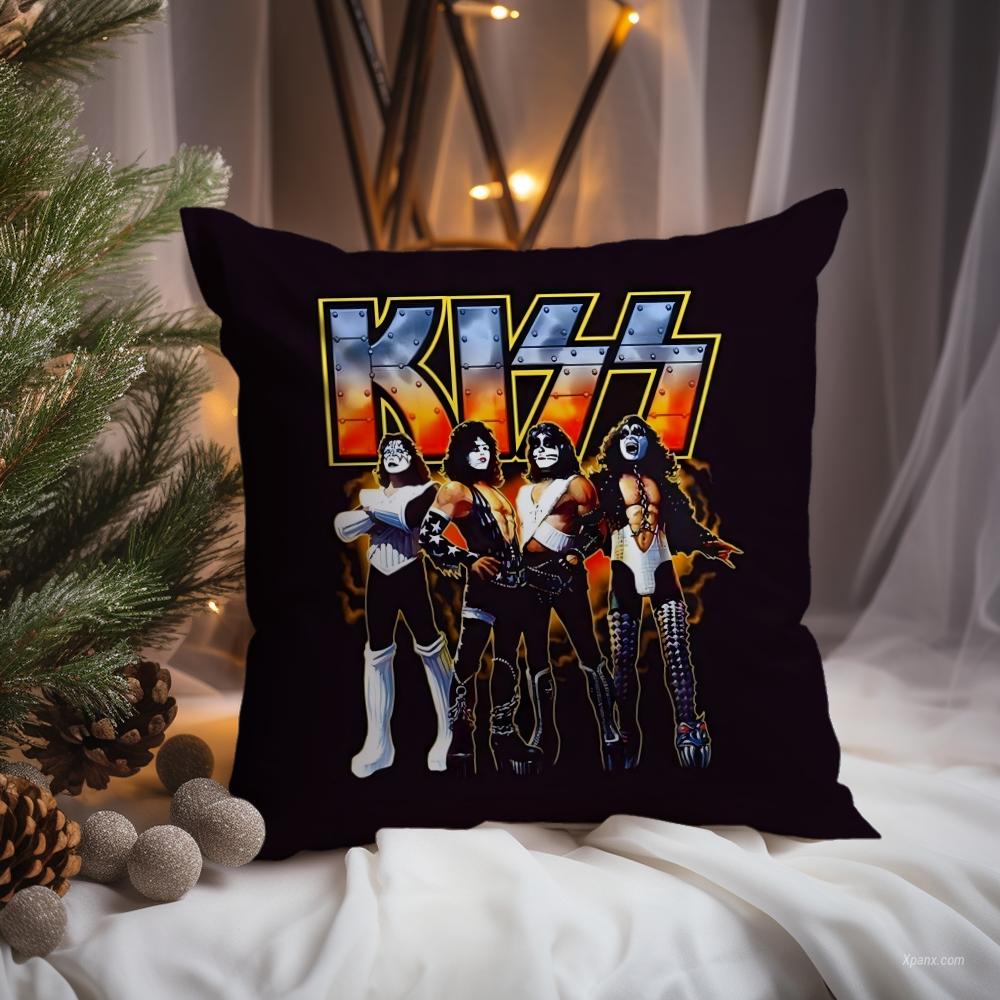Rock K-Kiss Band Музыкальная Наволочка Премиум Комфорт Двусторонняя Наволочка - Дизайн "Два в Одном" для Любой Комнаты и Салона Автомобиля